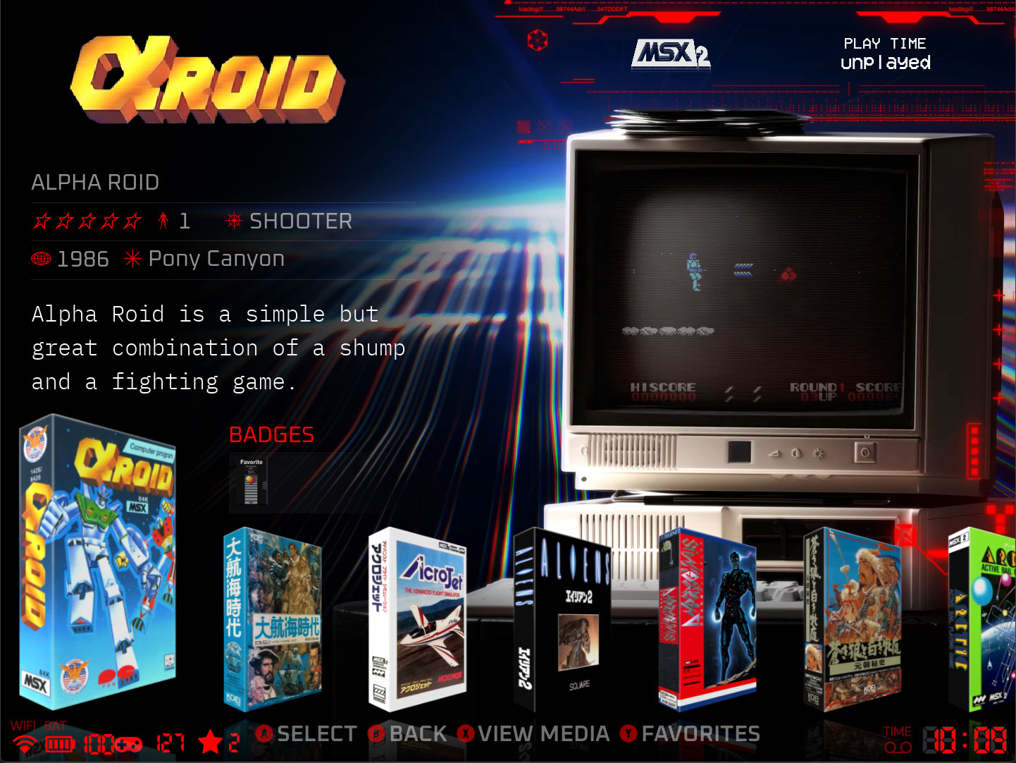 Cathode running on a 4:3 Retroid Nova